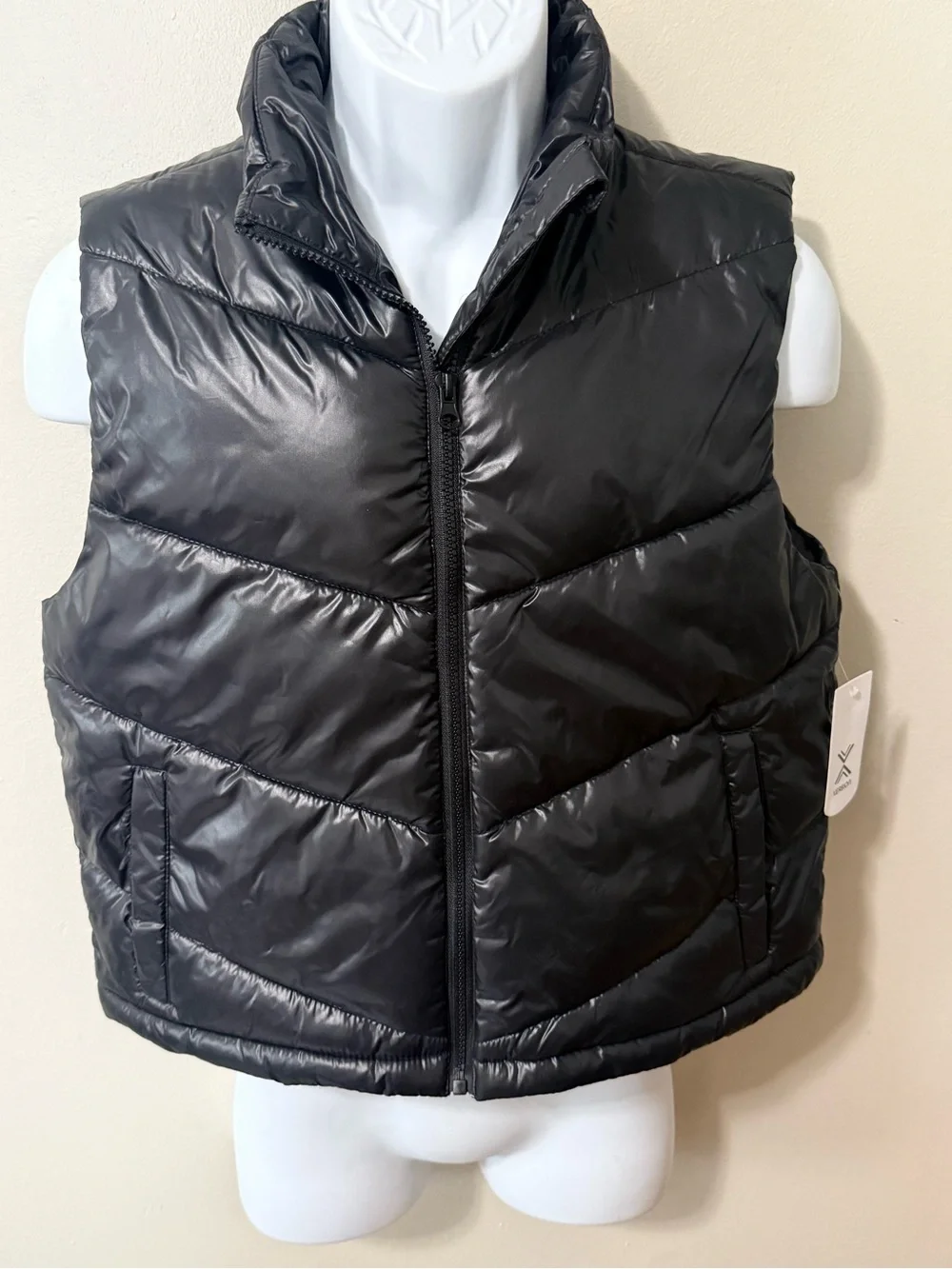 Black Puffer Vest - Classic Quilted Style